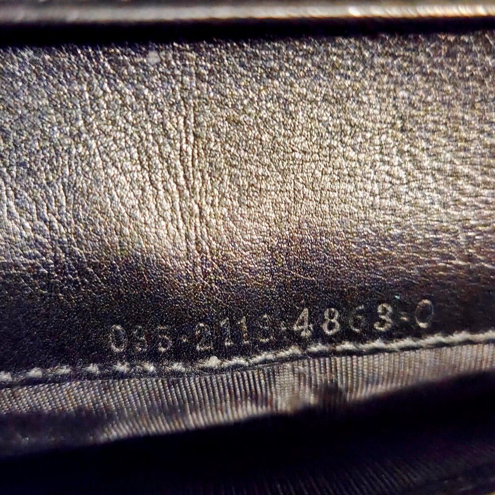 Gucci Black Leather Wallet w/ Bamboo Bit w/ DB – Cleaned & Conditioned – Vintage - Picture 3 of 7